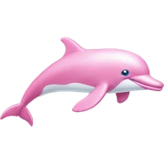 pink dolphin sticker