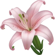 light pink lilium sticker