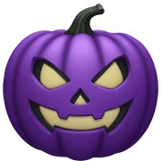 Purple jack o lantern  sticker