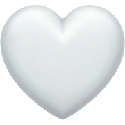 White heart sticker