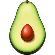 Aguacate con labios grandes sticker