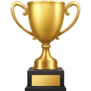 gold trophy sticker