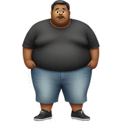 obese  sticker
