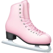 pastel pink ice skates sticker
