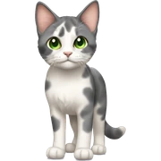 Dilute calico green eyes standing sticker