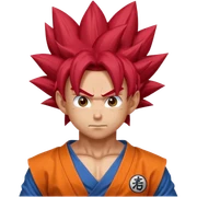 goku super Saiyan god
 sticker