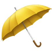 yellow umbrella  sticker