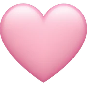 Soft pink heart sticker