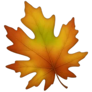 autumn leaves sticker