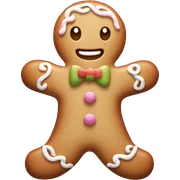Pastel gingerbread man sticker