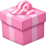 Light pink candy box sticker
