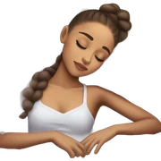Ariana Grande sleeping sticker