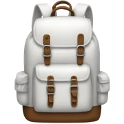 white backpack sticker