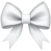White bow sticker