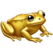 Gold Frog sticker