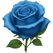 blue rose  sticker