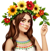 Flower-Crowned Dancer sticker