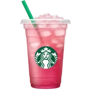 pink iced tea Starbucks drink sticker