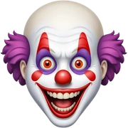 Clown with open mouth sticker
