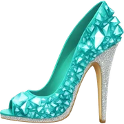 create crystal high heels sticker