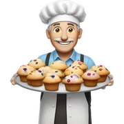 Muffin man sticker