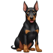 isabella doberman sticker