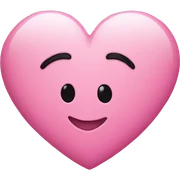 pink heart  sticker