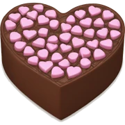 heart chocolate box sticker
