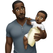 Diddy holding baby oil sticker