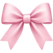 light pink ribbon bow sticker
