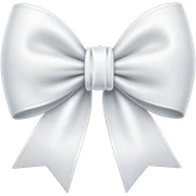 white bow sticker