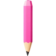 Pink pencil sticker