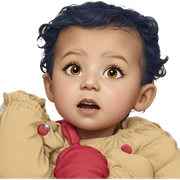 realistic portrait of a girl sticker