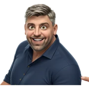 smiling boy in collared shirt sticker