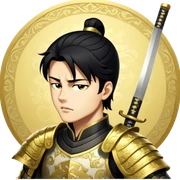 Golden Samurai sticker