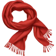 Scarf red sticker