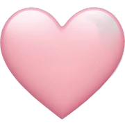 light pink heart sticker
