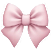Light pink bow sticker