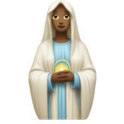 virgin mary sticker