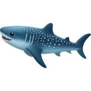 cute whale shark  sticker