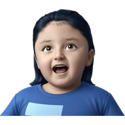 meme boy in blue shirt sticker
