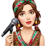 Colorful Singer sticker