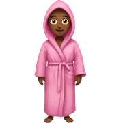 cozy pink robe sticker