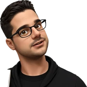 stylish guy in black shirt sticker