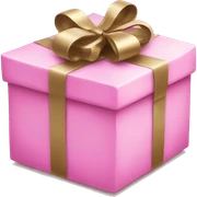 Pink Christmas present no person  sticker