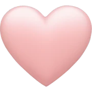 light pink heart sticker