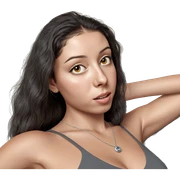 realistic portrait of a girl sticker