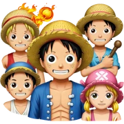 One piece sticker