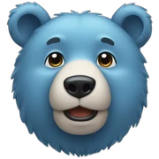 blue bear sticker