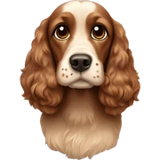 brown cocker spaniel sticker